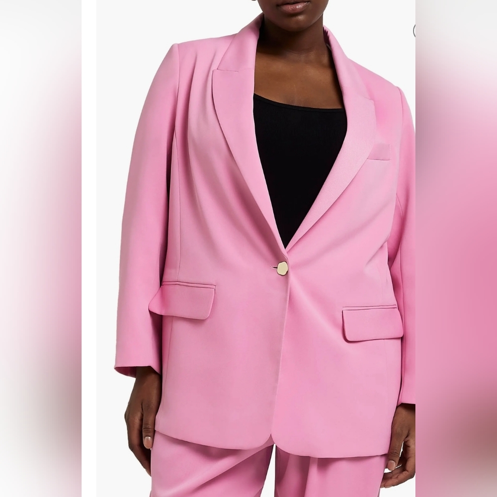 River Island Edge To Edge Casual Blazer